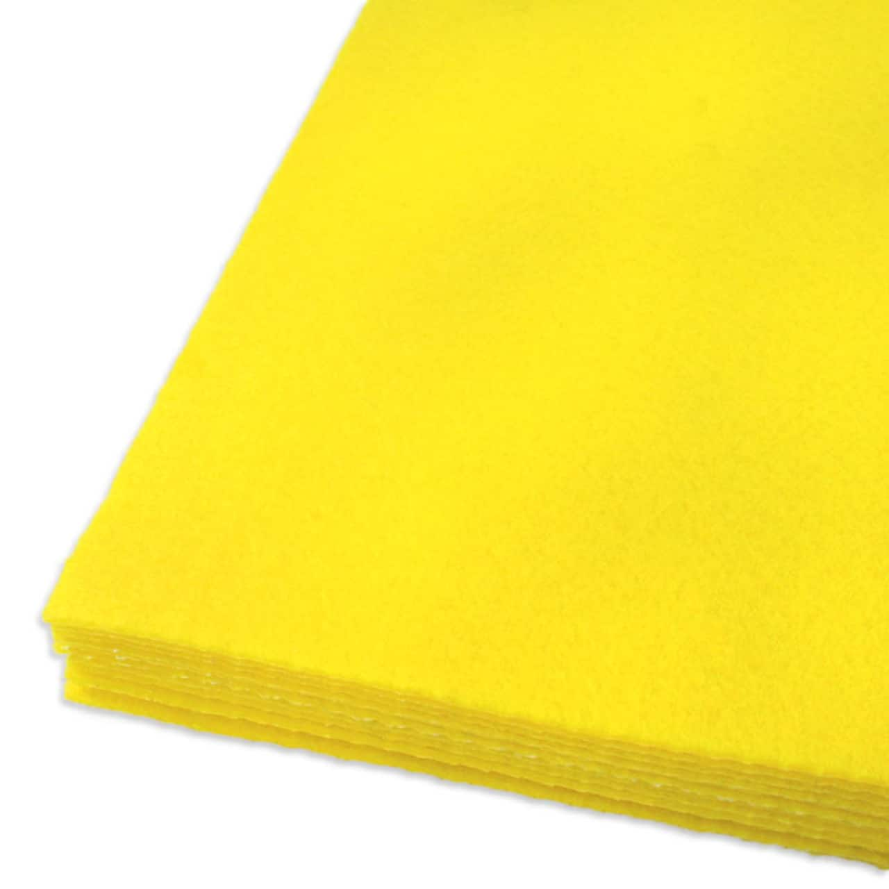 Yellow Adhesive Felt Sheets